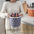 W16-2441 Colorful round Storage Basket Plastic Pp Fruit and Vegetable Storage Basket Kitchen Sundries Fruit and Vegetable Basket