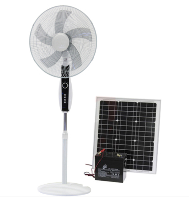 OEM Customized Lithium Battery Rechargeable Floor Fan round Chassis DC 12V Shaking Head Household Floor Vertical Fan
