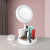 Storage Box with Light Small round Mirror Cold and Warm Light Touch Switch Fill Light Mirror Two-in-One Rotating Flip