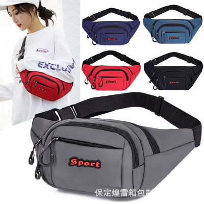 Powerful Manufacturers Supply Sports Waist Bag Women's Large Capacity Waterproof Chest Bag Men's Multi-Functional Waterproof Shoulder Messenger Bag
