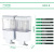 Square Manual Wall-Mounted Alloy Pull Rod Soap Dispenser 500ml Double Head Soap Dispenser