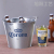 5l Ice Bucket Bar Supplies Galvanized Iron Beer Ice Bucket Customized with Bottle Opener