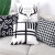 New Black and White Geometry Portrait Pillow Cover Living Room Sofa Waist Support Office Bed Head Pillow Ins Pillow Custom