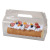 Portable Transparent Egg Roll Packing Box Long Transparent Japanese Style Cute Towel Swiss Roll Baking Pastry Portable Box