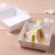 E108 Sandwich Square White Paper Box Pancake Palte Boxes Dessert Box Hamburger Box without Paper Sticker 1200 Sets/Box