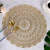 American PVC Heat Proof Mat Anti-Scald Placemat Round PVC Placemat Amazon Hot Flower Hollow Placemat Soft