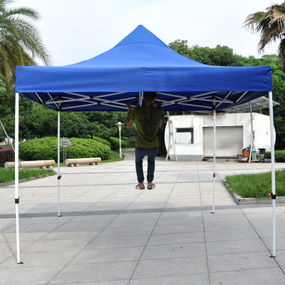 Epidemic Prevention Isolation Four-Corner Tent 3*3 Milky White Semi-automatic Outdoor Advertising Tent Canopy Folding Exhibition Tent