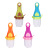 New Vegetable and Fruit Plastic Coated Fruit and Vegetable Music Bite Nipple Soothing Bite Teether Fresh Food Feeder Fruit and Vegetable Bag