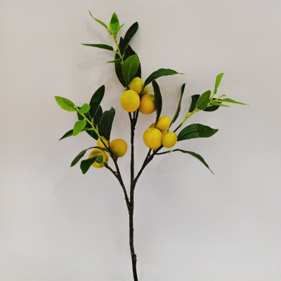 Single Small Lemon Artificial Lemon Fruit Artificial Flower Home Table Decoration Entrance Decoration Flower