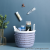 W16-2432 Sundries Storage Basket Pp Layering Linen Pattern Storage Basket Portable Kitchen Stackable Basket