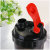 New Plastic Shake Shaker 500ml Multifunctional Straw Protein Shaker Black Translucent Plastic Cup with Lid