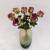 7-Head Coffee Rose Artificial Flower Fake Flower Artificial Flowers Home Dining Table Wedding Decoration Flower