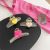 Colored Loving Heart Barrettes Back Head Simple Large Hair Claw Gap Former Red 2021 New Girl Summer Shark Clip