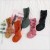  Women's Socks Letters Women's Mid-Calf Length Sock Gold and Silver Silk Candy Color Socks Fashion Women's Socks