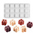 New Cross-Border Silicone 15-Piece Cube Cake Mold Single Magic Cube Mousse Square Mold 3D Spherical