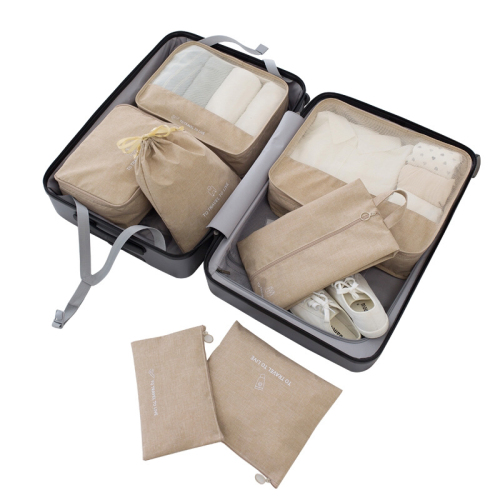 travel buggy bag 7-piece set suit nordic style oxford cloth simple clothing classification organizing bag