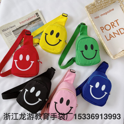 Fashion Children's Bag New Nylon Printing Outdoor Casual Satchel Children's School Bag Mini All-Match Shoulder Bag