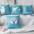 Blue Elk Nordic Cotton and Linen Pillow American Living Room Sofa Cushion Office Pillow Cover Lumbar Pillow without Core