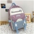 Good-looking Mori Style Schoolbag Girls' Fashionable All-Match Backpack Middle School Students Large Capacity Contrast Color Backpack