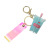 Creative Oil Entry Bubble Tea Keychain Internet Celebrity Fashionable Words Cartoon Key Chain Student Decompression Toy Gift Wholesale