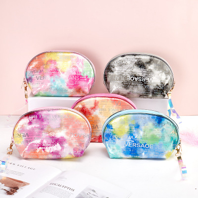 Marble Pattern Colorful Pu Cosmetic Bag Large Capacity Outdoor Travel Clutch Convenient Portable Storage Bag Wholesale