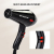 Linlu LR-1258 2021 Black Low Noise Hair Dryer 2000W Temperature Control Household Hair Dryer