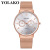 Foreign Trade Hot Sale Yolako Brand Watch Ultra-Thin Mesh Belt Men's Quartz Watch Simple Digital Watch in Stock