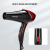 Linlu LR-8870A Red Black Household Electric Blower 1500W Temperature Control Hair Dryer