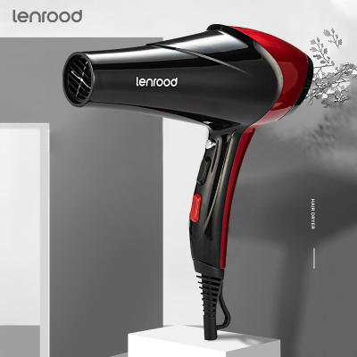 Linlu LR-8870A Red Black Household Electric Blower 1500W Temperature Control Hair Dryer