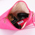 New Plaid Solid Color Toiletry Storage Cosmetic Bag Travel Travel Fashion Carry Embroidery Portable Lipstick Pack