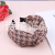 Multilateral Plaid Mori Women's Face Wash Wide Brim Hair Band Simple Super Fairy Headband Versatile Internet Influencer Hairpin Multi-Color Optional