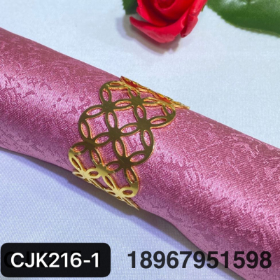 Hotel Simple and Elegant Western Restaurant Metal Napkin Ring Napkin Ring Napkin Ring Napkin Ring Factory Wholesale