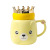 Pink Girl Cute Bear Crown Ceramic Cup Cute Creative Children's Cups Big Belly Mug Student Cup