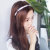 Sweet Fabric Knot Hairpin Korean Simple Slim Hair Hoop Plaid Headband Striped Cute Basic Hair Accessories