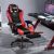 Gaming Chair with LED Light Strip Bluetooth Audio Office Chair Computer Height Adjusting Competitive Chair Game Chair