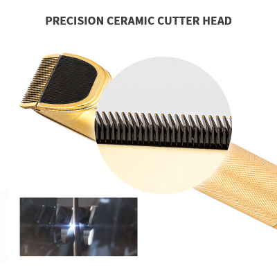 Linlu LR-X9 Household R-Type Cutter Head Hair Clipper LCD Power Display Multi-Gear Rotary Adjustment Hair Scissors