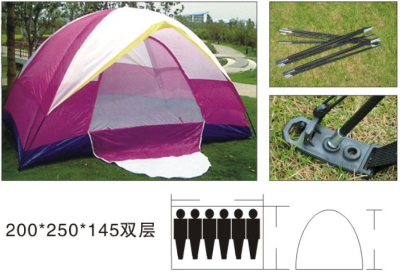 Double Layer 5-6 People Wear Tent Beach Tent Camping Tent