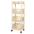 Movable Trolley Kitchen Storage Rack Floor Multi-Tier Movable Gap Storage Basket for Vegetables and Fruits