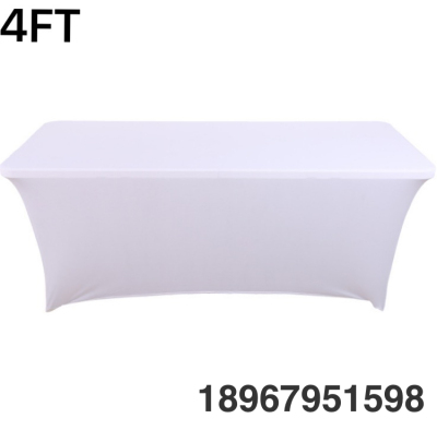 Stretch Cocktail Table Cover IBM Folding Table Bar Counter Set Elastic Tablecloth Hotel Wedding Celebration Decoration Square Table Cover Cross Border