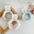 Candy Color Ins Small Intestine Hair Band Sweet Colorful Head Rope Korean Ins Rubber Band Cream Rubber Band Fabric Fairy Head Rope