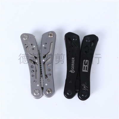 Stainless Steel Multifunctional Tool Clamp Outdoor Folding Multipurpose Pliers Portable Knife and Pliers Combination Tool