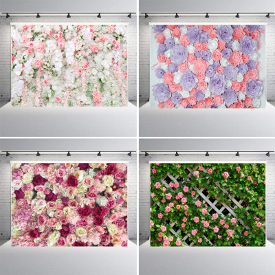Factory Direct Supply Photographic Background Cloth Ins Style Creative Background Cloth Tapestry Wedding Party Flower Wall Foreign Trade Background Cloth
