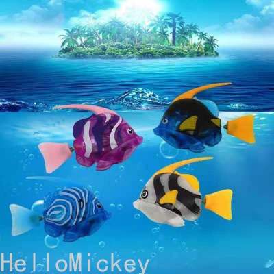 Pet Toy Electronic Pet Cat Travel Turtle Transparent Light Sea Fish 6 Models