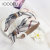 Retro Plaid Wide Brim Hair Band Korean Flat Bow Black Rice Grain Non-Slip Hair Band Clothing Internet Celebrity