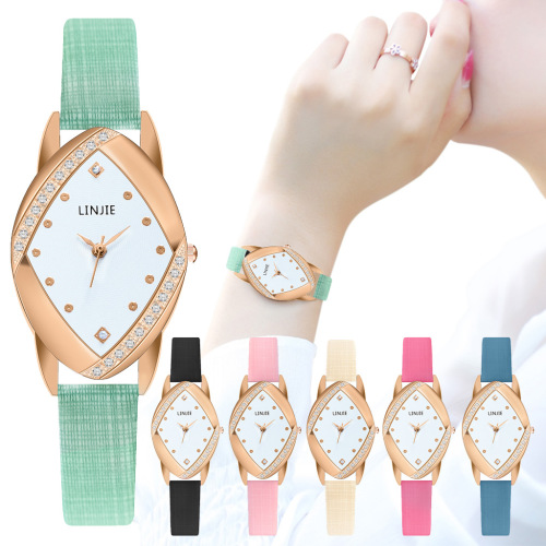 creative new simple belt diamond diamond dial casual women‘s watch foreign trade hot selling women‘s watch wholesale