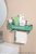 J85-JS1145 Bathroom Rack with Towel Rack Punch-Free Seamless Suction Wall Wash Utensils Shelf