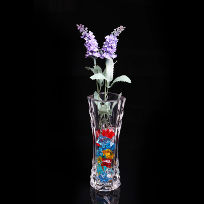 Thickened Vase Living Room Vase Transparent Crystal Dried Flower Vase Home Ornament Vase Flower American Crystal Vase