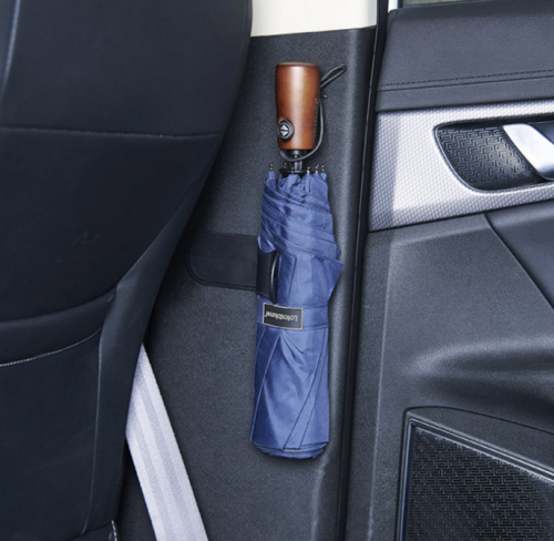 portable adhesive vehicle umbrella holder