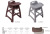 Baby Dining Chair Children's Dining Chair Children's Dining Chair Hotel Baby Chair Dining Table and Chair Multifunctional Children's Stool