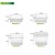 Factory Direct Sales 1/2 Transparent Serving Plate Pc Resin Serving Basin Two Points One Serving Basin SGS NSF Certification